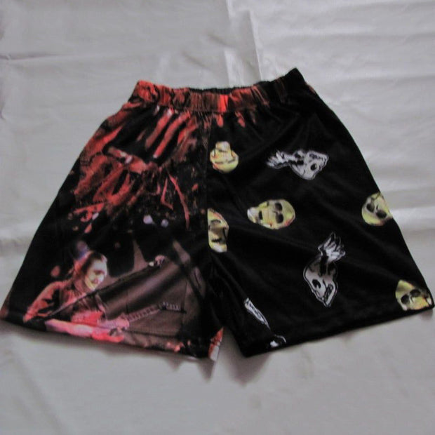 Graffiti personality print casual sports shorts