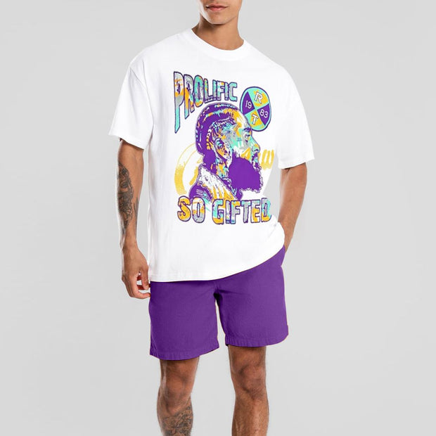 Casual printing suit