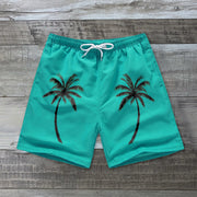 Coconut print casual swimming shorts