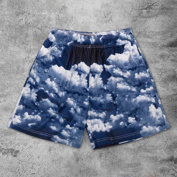 Mesh sports breathable sweatpants