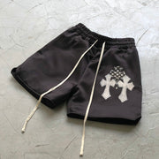 Personality Retro Graffiti Cross Street Shorts
