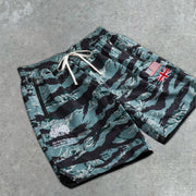 Fashionable personality tiger camouflage shorts