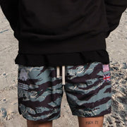 Fashionable personality tiger camouflage shorts