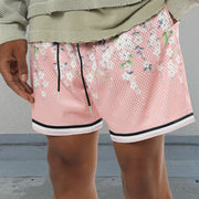 Sakura Pink Mesh Street Shorts