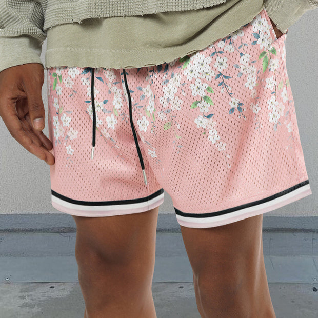 Sakura Pink Mesh Street Shorts