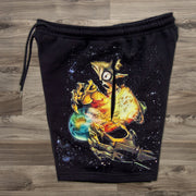Stylish preppy printed track shorts