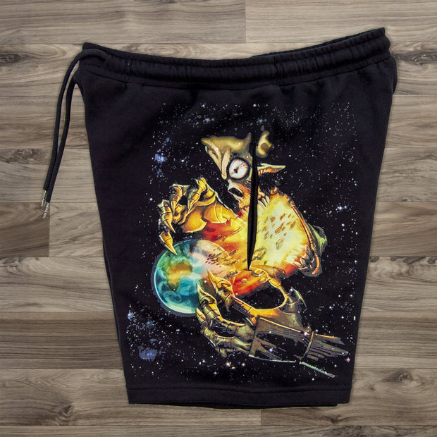 Stylish preppy printed track shorts