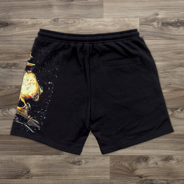 Stylish preppy printed track shorts