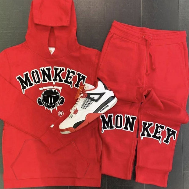 Personalized fashion casual printed long sleeve hoodie set