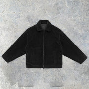 Fashion brand hip-hop street fleece embroidery lapel jacket jacket