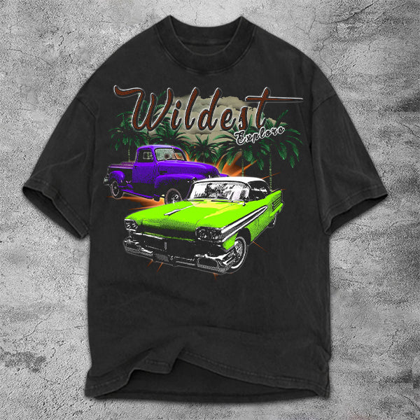 Auto Graphic Print Short Sleeve T-Shirt