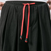Linen Loose Wide Leg Carrot Pants Casual Harem Pants