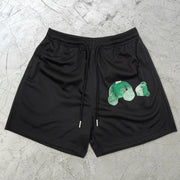 Trendy retro street mesh shorts
