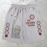 Trendy retro personality sports shorts