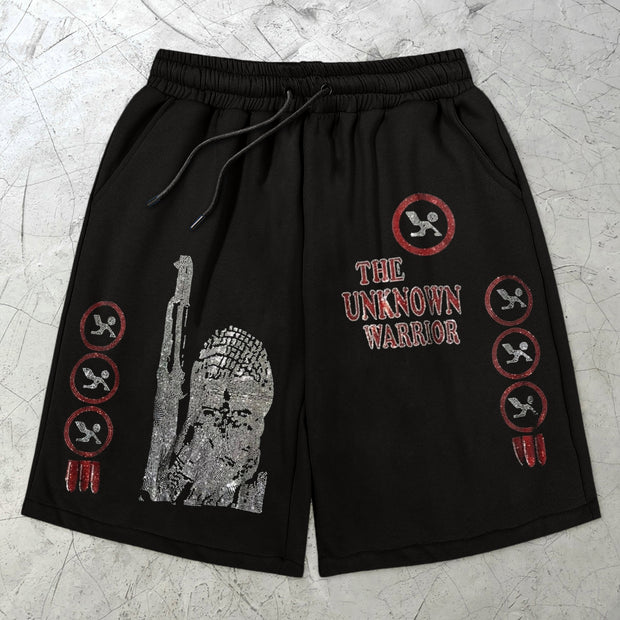 Trendy retro personality sports shorts