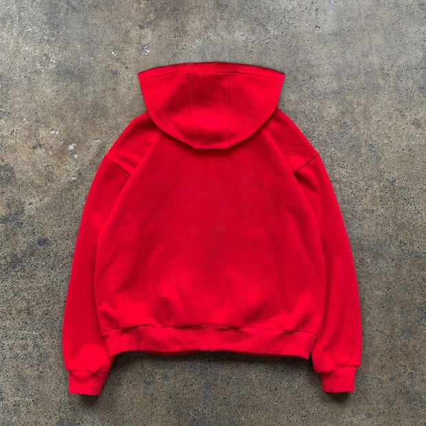 Fashion street trend zipper hooded sweatshirt jacket