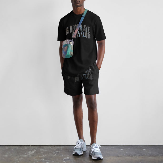 Casual printed sports short sleeve shorts suit