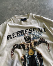 Personalized street style print round neck short sleeve T-shirt men