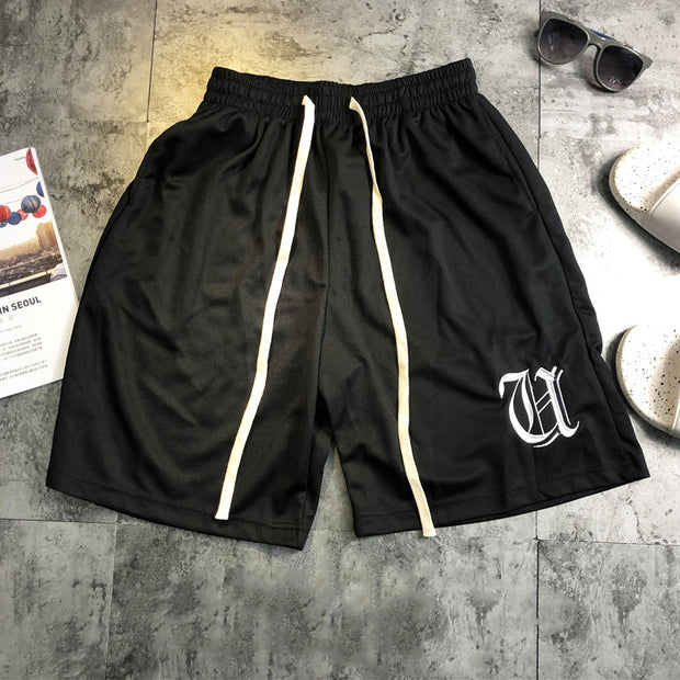 Fashion trend printing casual sports shorts