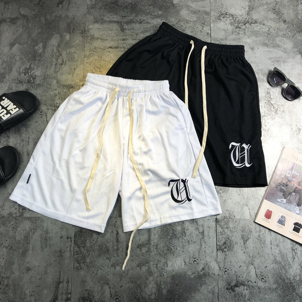Fashion trend printing casual sports shorts