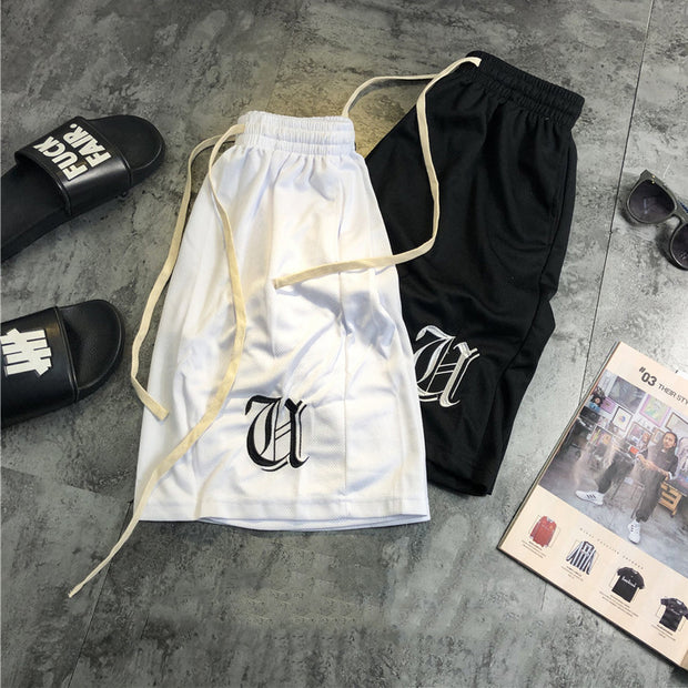 Fashion trend printing casual sports shorts