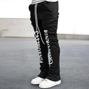 Printed Street Retro Slim Flared Pants