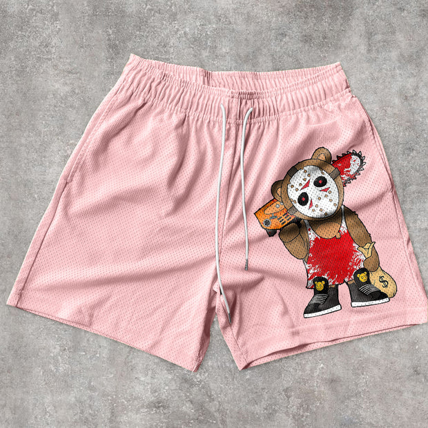 Casual Retro Fashion Street Mesh Shorts