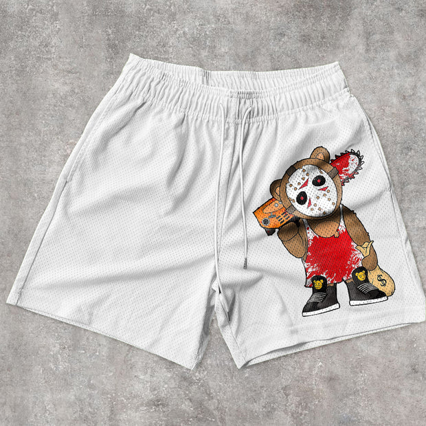 Casual Retro Fashion Street Mesh Shorts