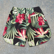 Botanical pattern men's shorts