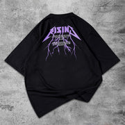 Angel Lightning Graphic Print Short Sleeve T-Shirt