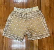 Plain print street all-match shorts