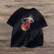 Fashion sports print short-sleeved T-shirt