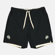 Casual fitness training men's double shorts