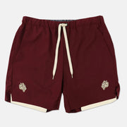 Casual fitness training men's double shorts