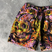 Skull Print 5 Inseam Shorts