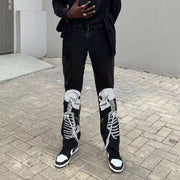 Unswerving street retro casual jeans