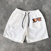 Eye print Hawaiian shorts