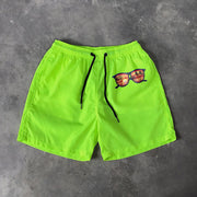 Eye print Hawaiian shorts
