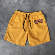 Eye print Hawaiian shorts