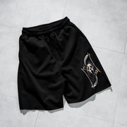 Skull Fashion Street Style Retro Scarf Shorts