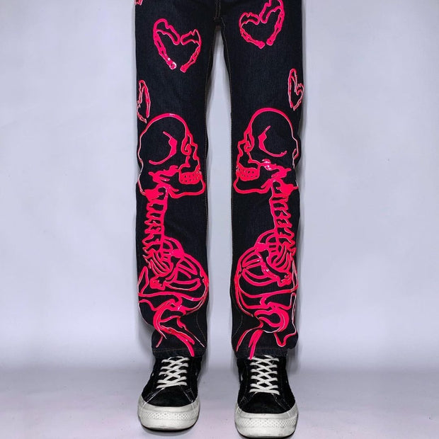 Casual man ghost love is not yet street jeans
