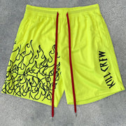 Casual Flame Retro Street Hip Hop Shorts