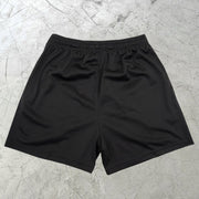 Trendy Angel Print Street Mesh Shorts