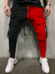 Color matching casual color matching trousers hip-hop slim pants