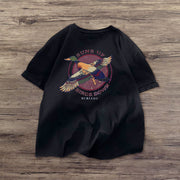 Cartoon print fashion street T-shirt