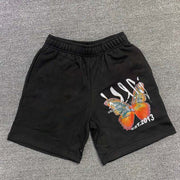 Butterfly retro street style sports shorts