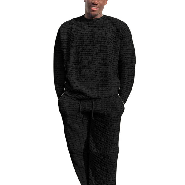 Men's Fashion Knitted Loose Casual Suits
