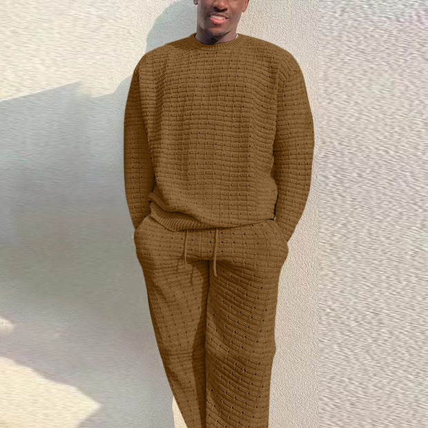 Men's Fashion Knitted Loose Casual Suits