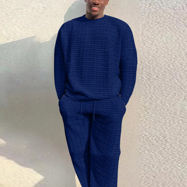Men's Fashion Knitted Loose Casual Suits