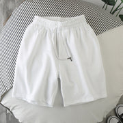 Loose casual solid color five-point pants